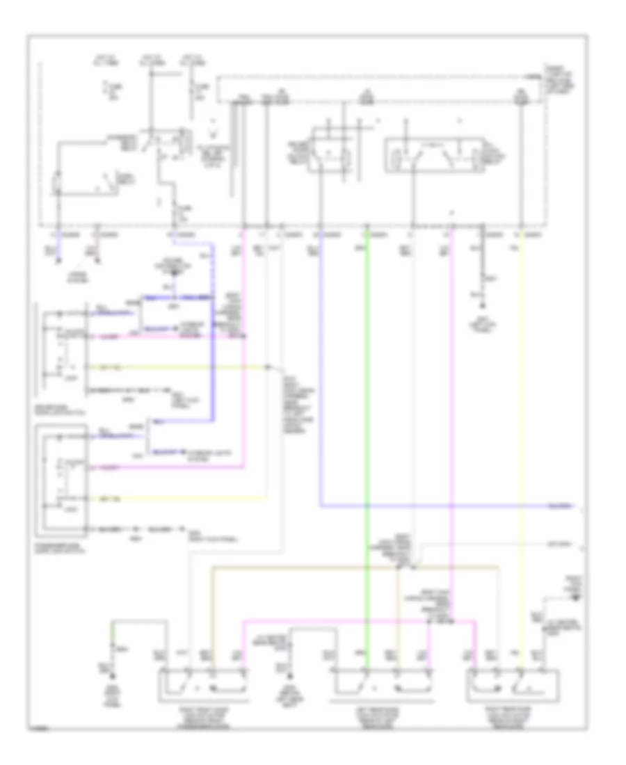 Forced Entry Wiring Diagram 1 of 2 for Ford Edge SEL 2010