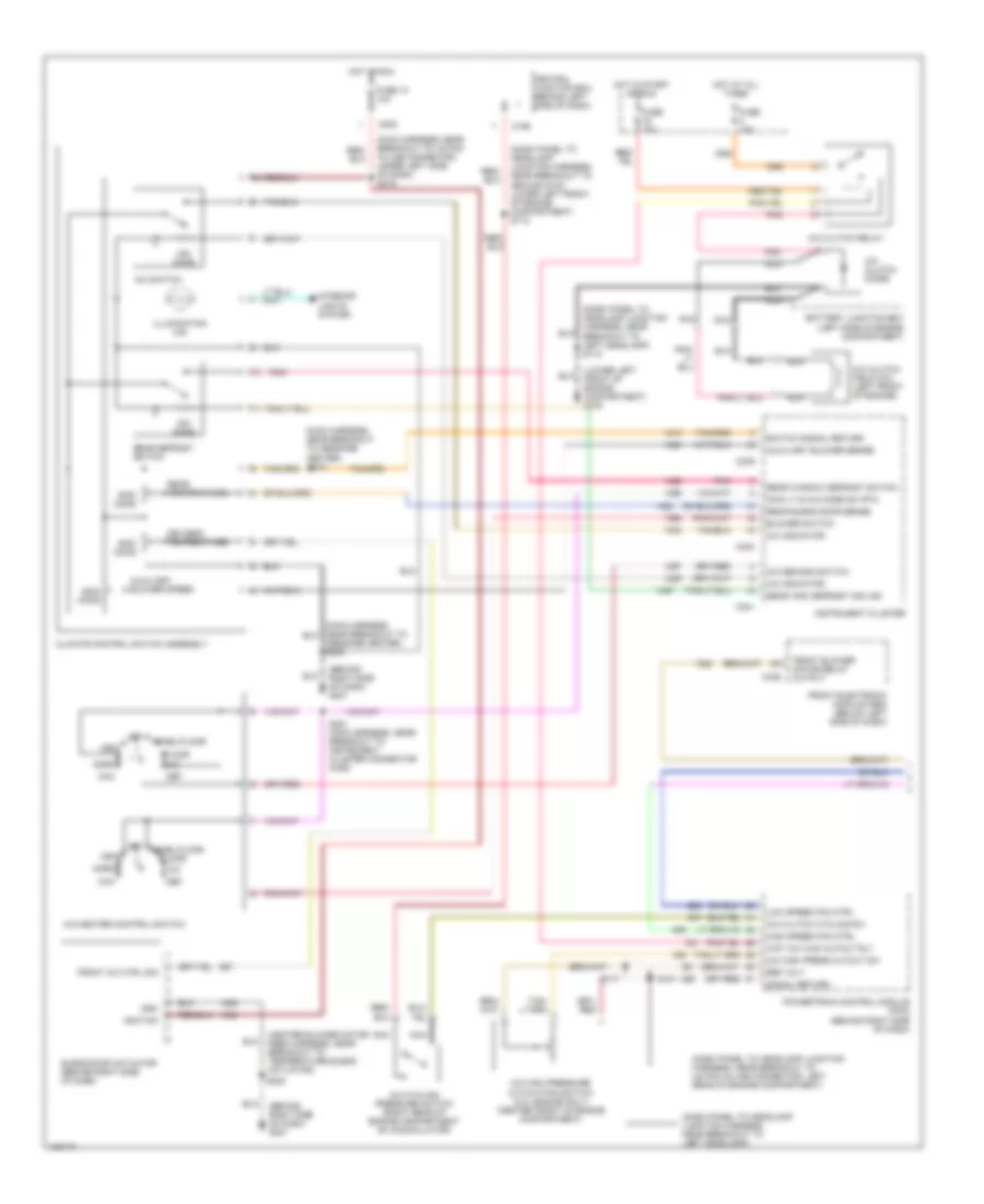 Manual A C Wiring Diagram 1 of 2 for Ford Windstar 2000