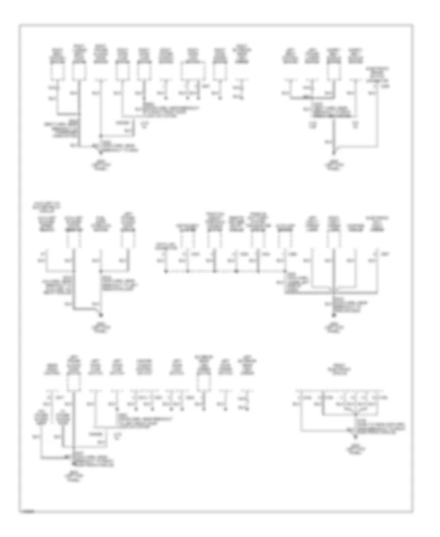 Ground Distribution Wiring Diagram 2 of 2 for Ford Windstar 2000