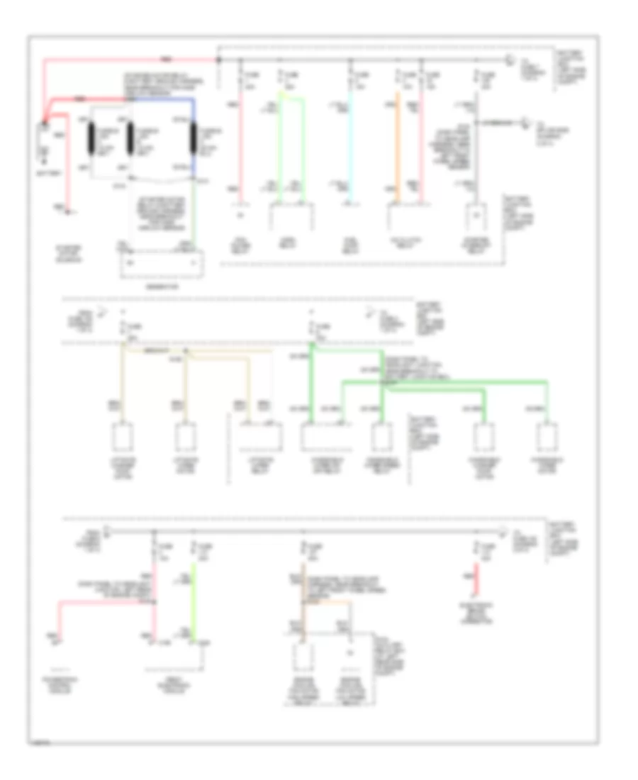 Power Distribution Wiring Diagram 1 of 4 for Ford Windstar 2000
