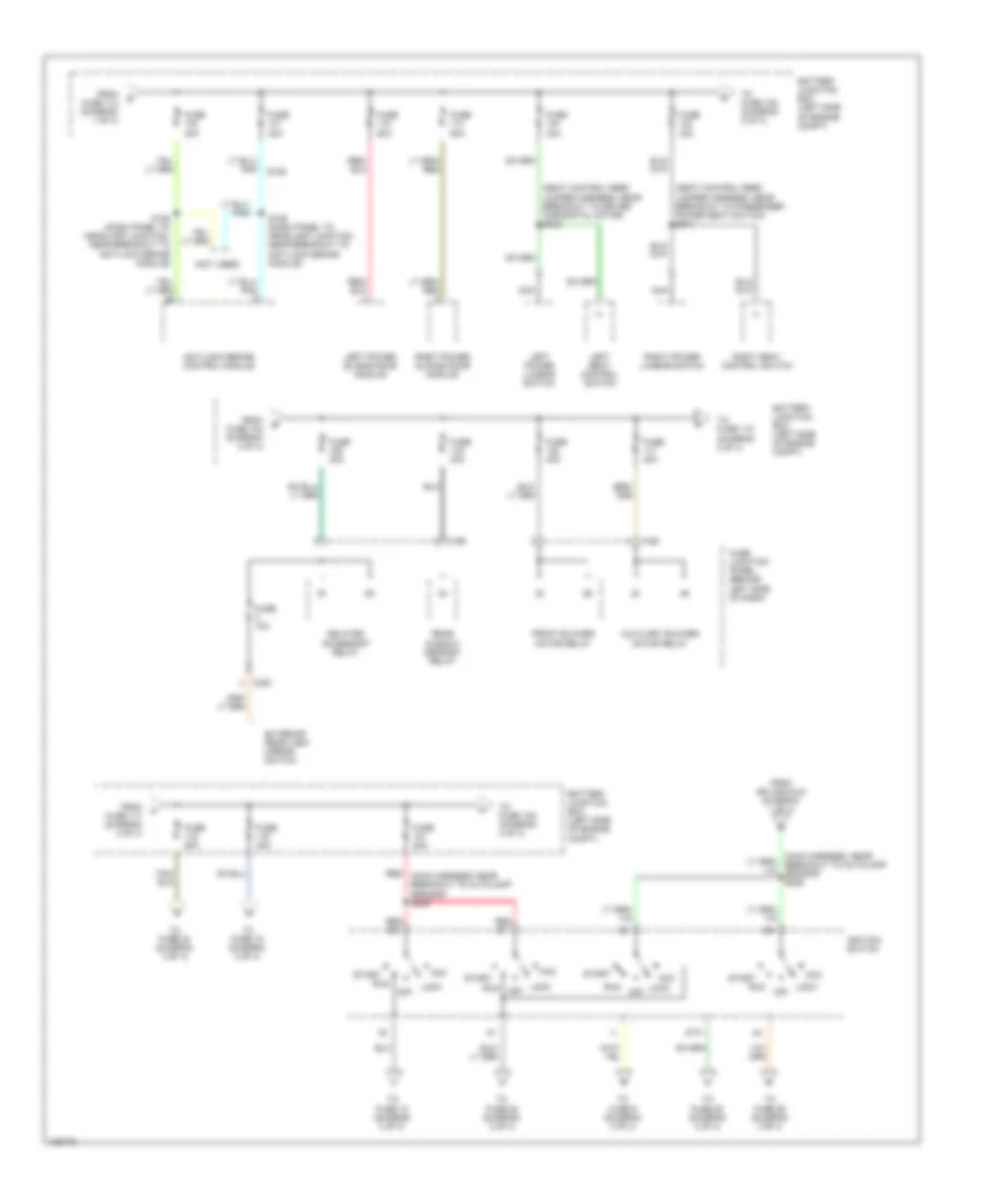 Power Distribution Wiring Diagram (2 of 4) for Ford Windstar 2000