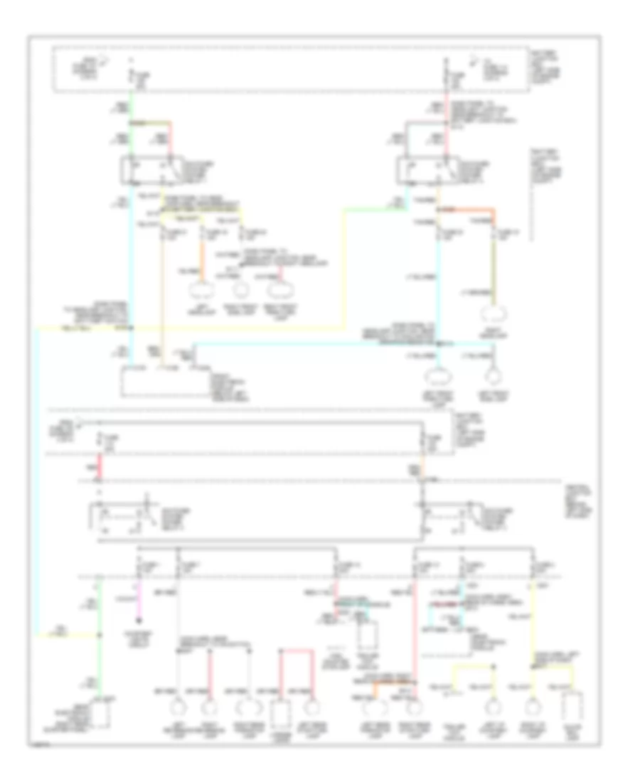 Power Distribution Wiring Diagram 4 of 4 for Ford Windstar 2000