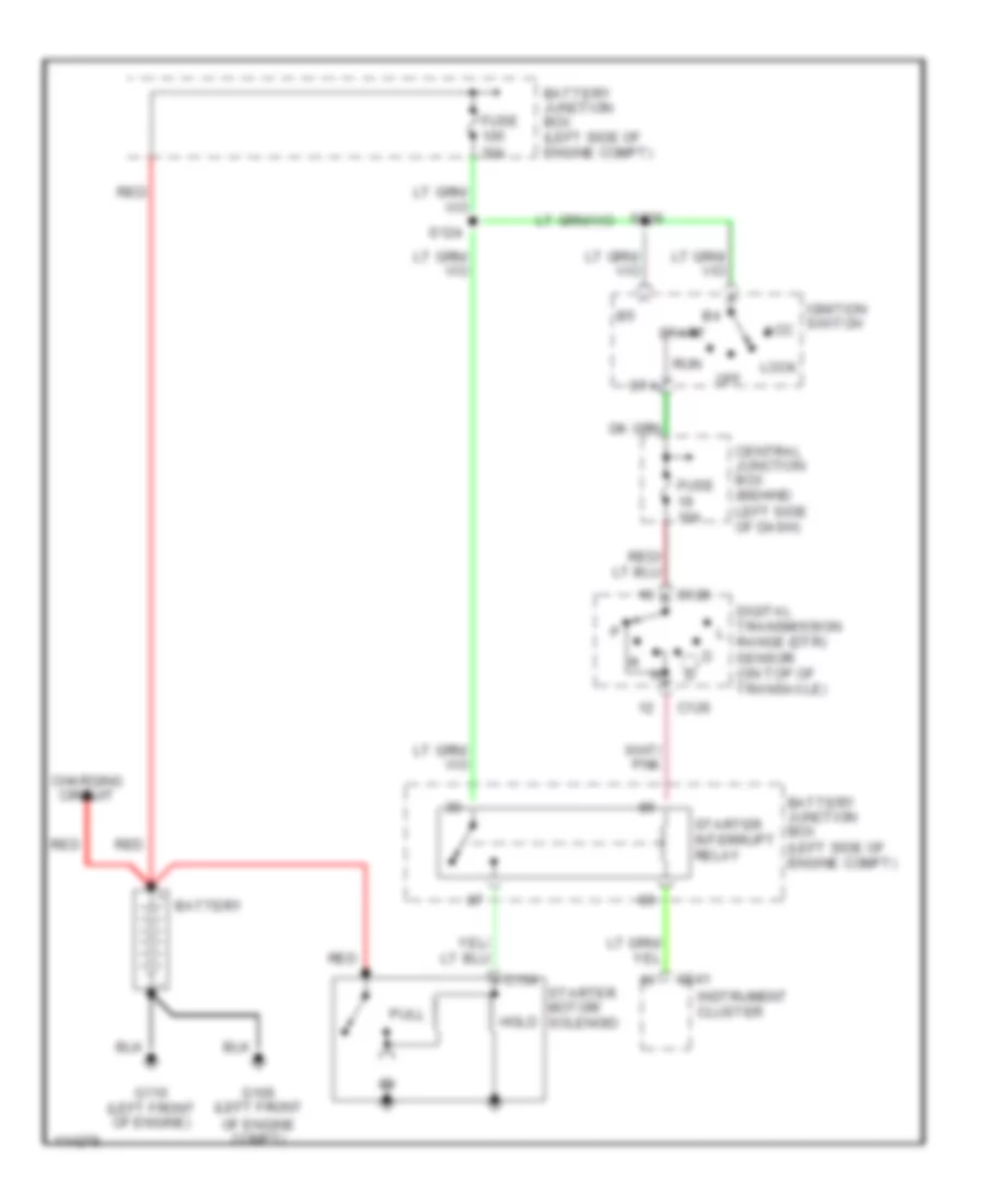 Starting Wiring Diagram for Ford Windstar 2000