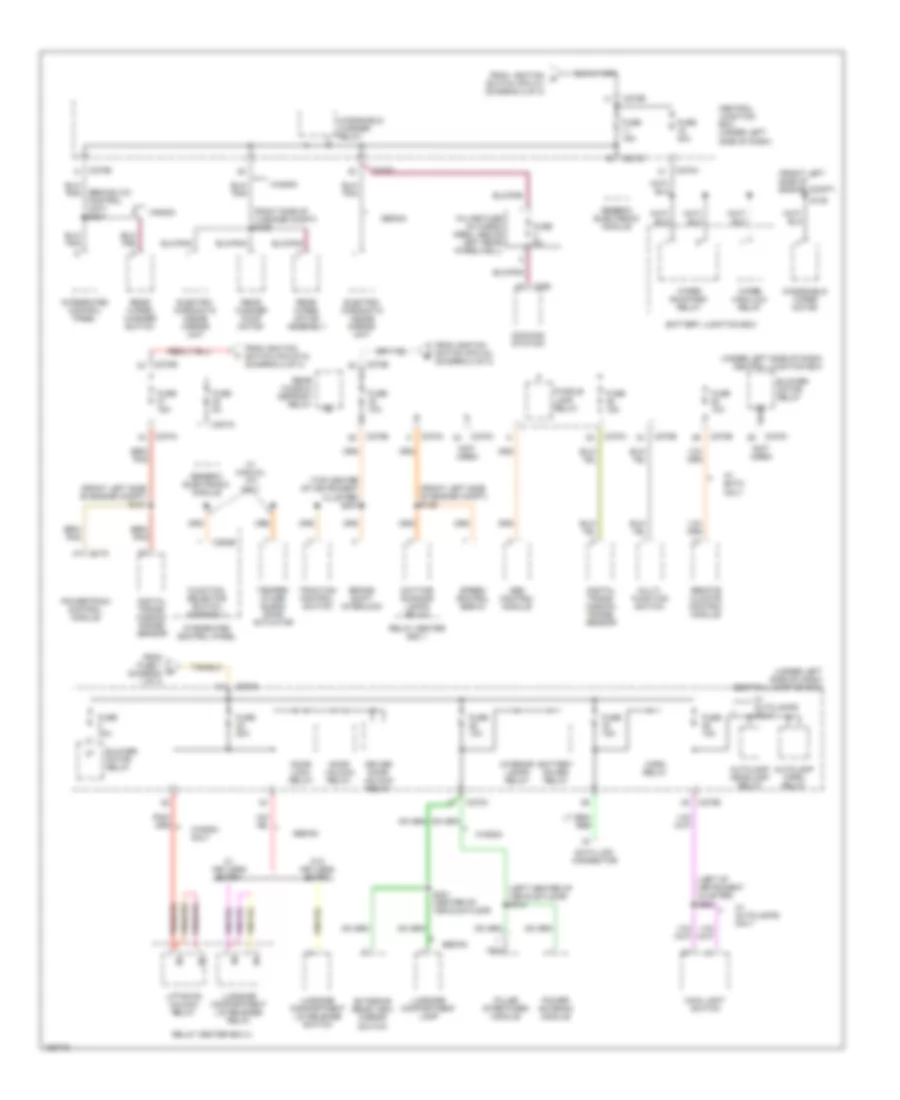 Power Distribution Wiring Diagram (3 of 3) for Ford Taurus SE 2002