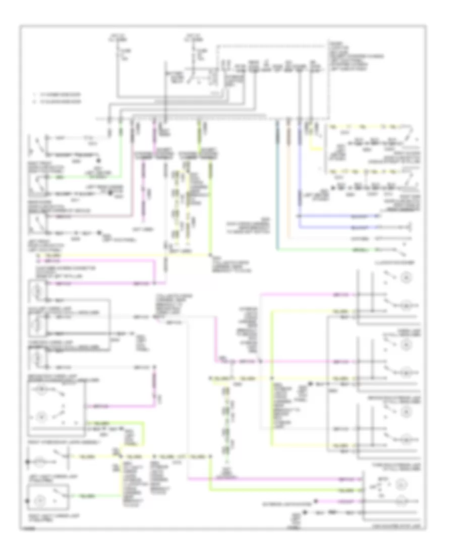 Courtesy Lamps Wiring Diagram for Ford E 150 XL 2014