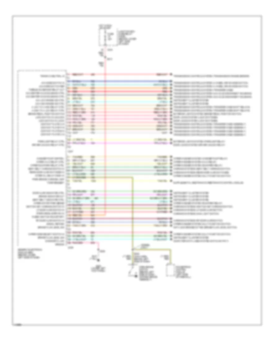 Body Control Modules Wiring Diagram (2 of 2) for Ford Cab  Chassis F350 Super Duty 1999