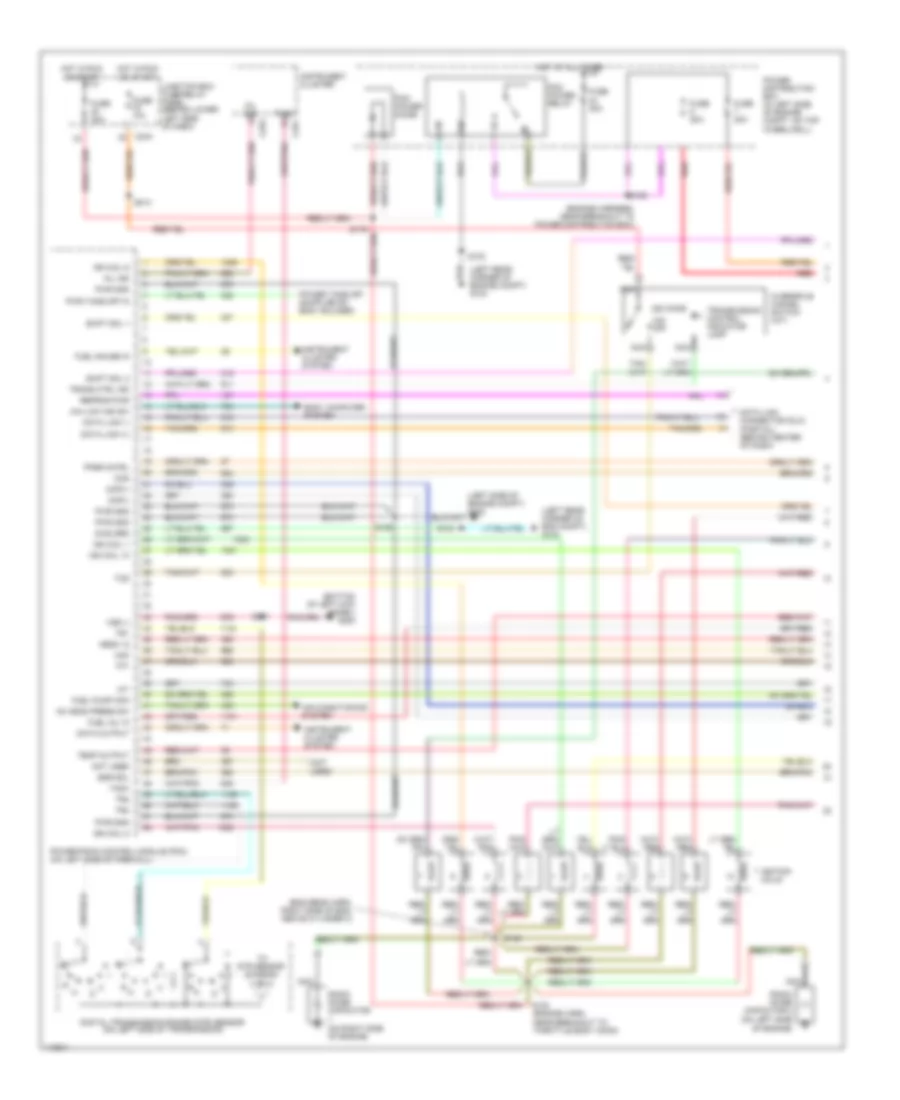 6.8L, Engine Performance Wiring Diagram (1 of 4) for Ford Cab  Chassis F350 Super Duty 1999