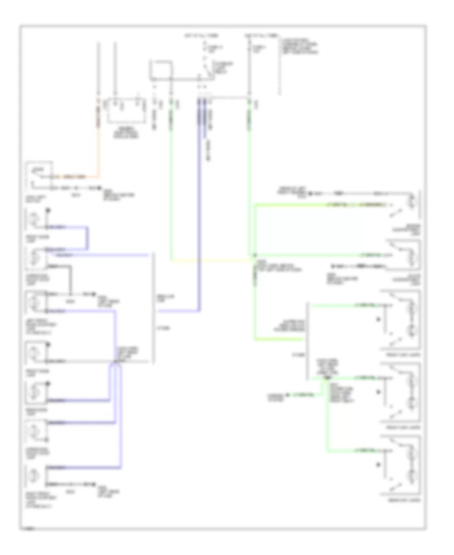 Courtesy Lamps Wiring Diagram for Ford Cab  Chassis F350 Super Duty 1999