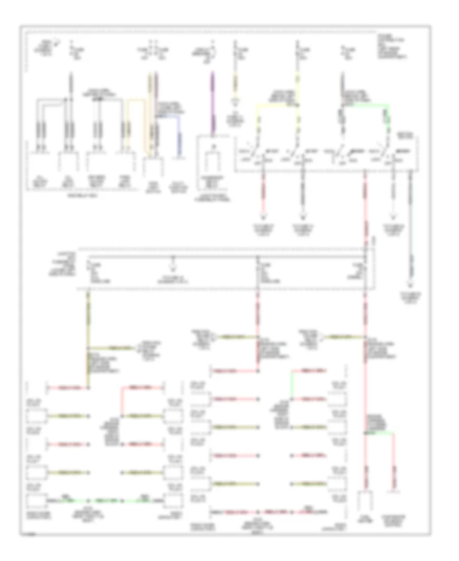 Power Distribution Wiring Diagram (2 of 4) for Ford Cab  Chassis F350 Super Duty 1999