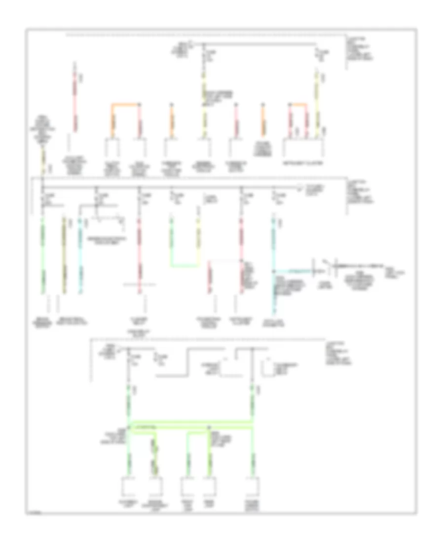 Power Distribution Wiring Diagram 3 of 4 for Ford Cab  Chassis F350 Super Duty 1999