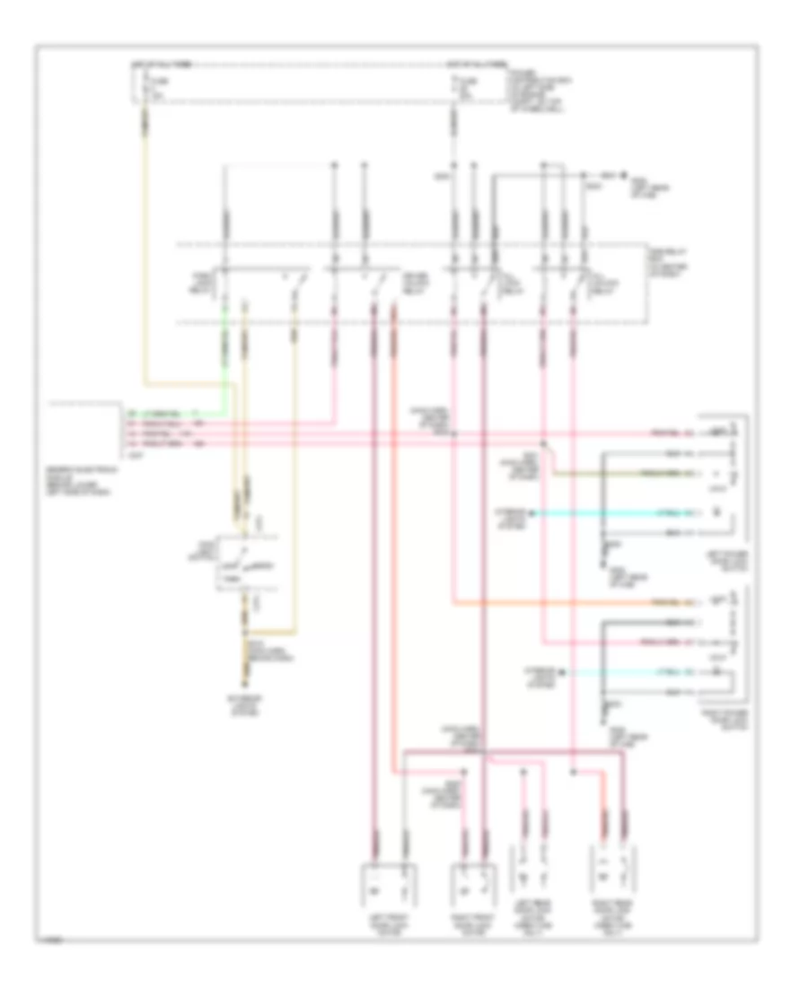 Power Door Locks Wiring Diagram with Remote Keyless Entry for Ford Cab  Chassis F350 Super Duty 1999