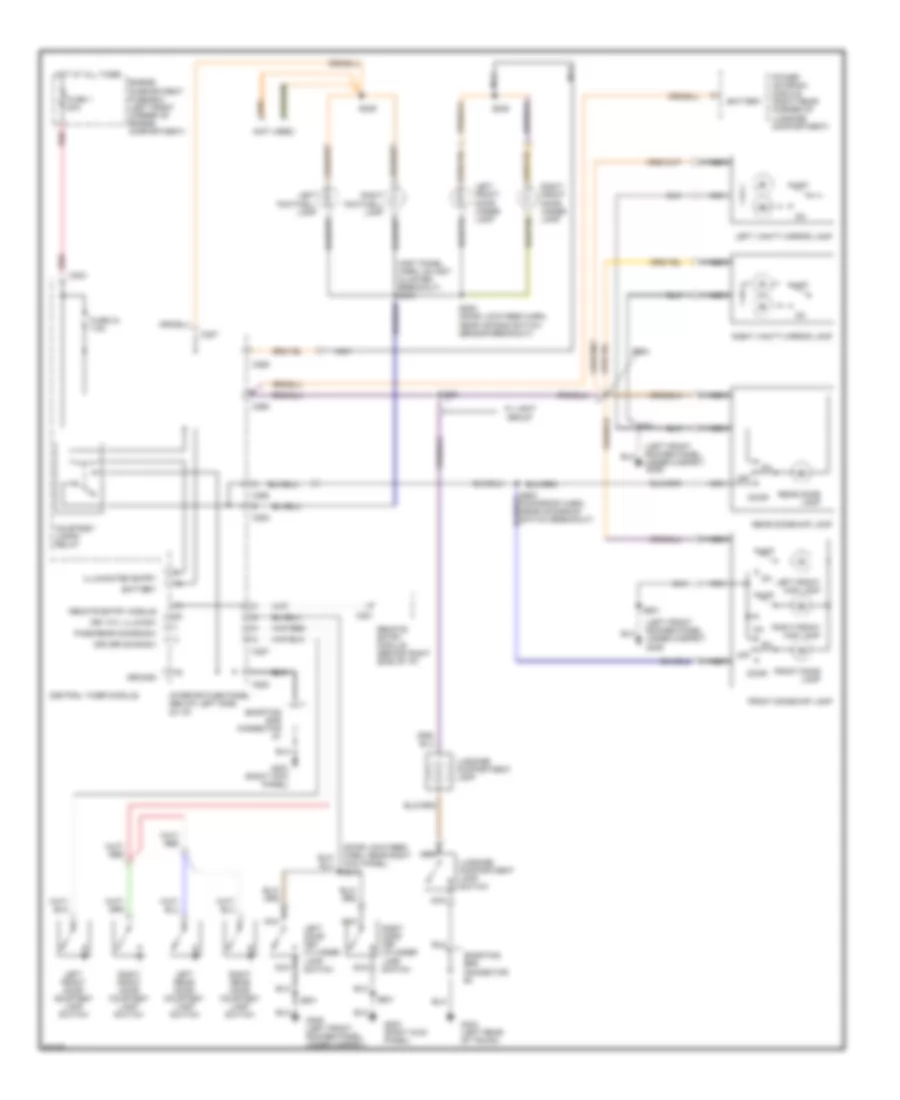 Courtesy Lamps Wiring Diagram for Ford Contour 1997