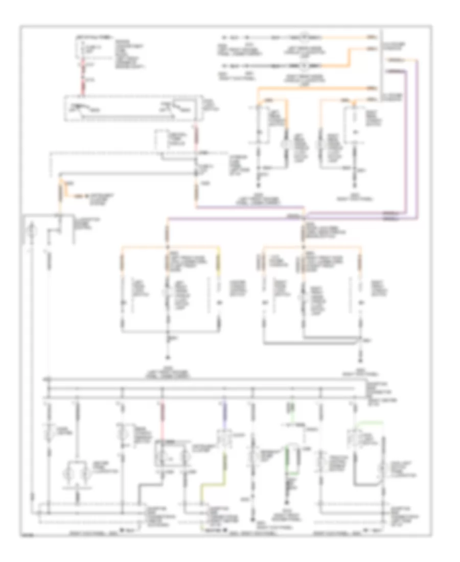Instrument Illumination Wiring Diagram for Ford Contour 1997