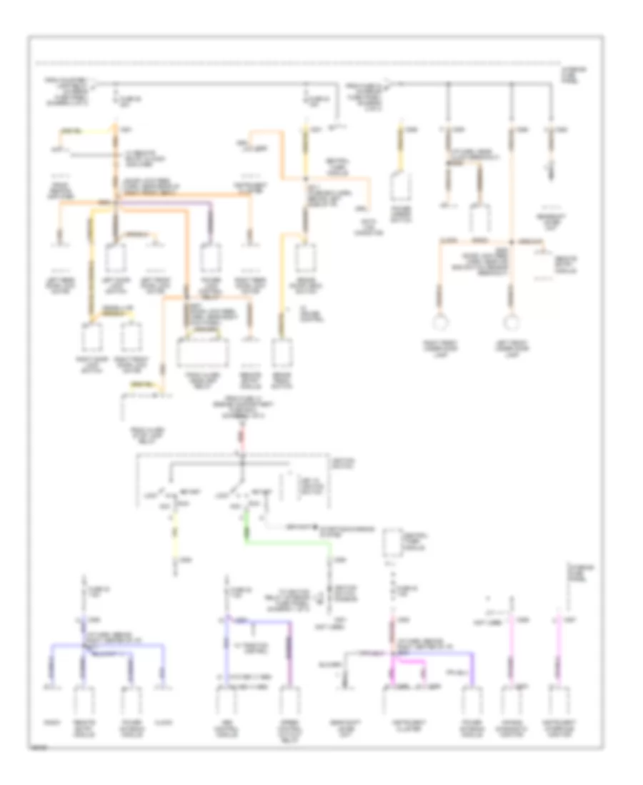 Power Distribution Wiring Diagram (3 of 3) for Ford Contour 1997