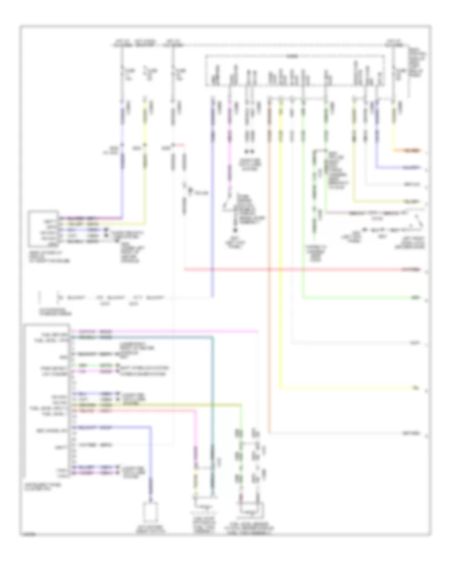 Instrument Cluster Wiring Diagram 1 of 2 for Ford Taurus SE 2014