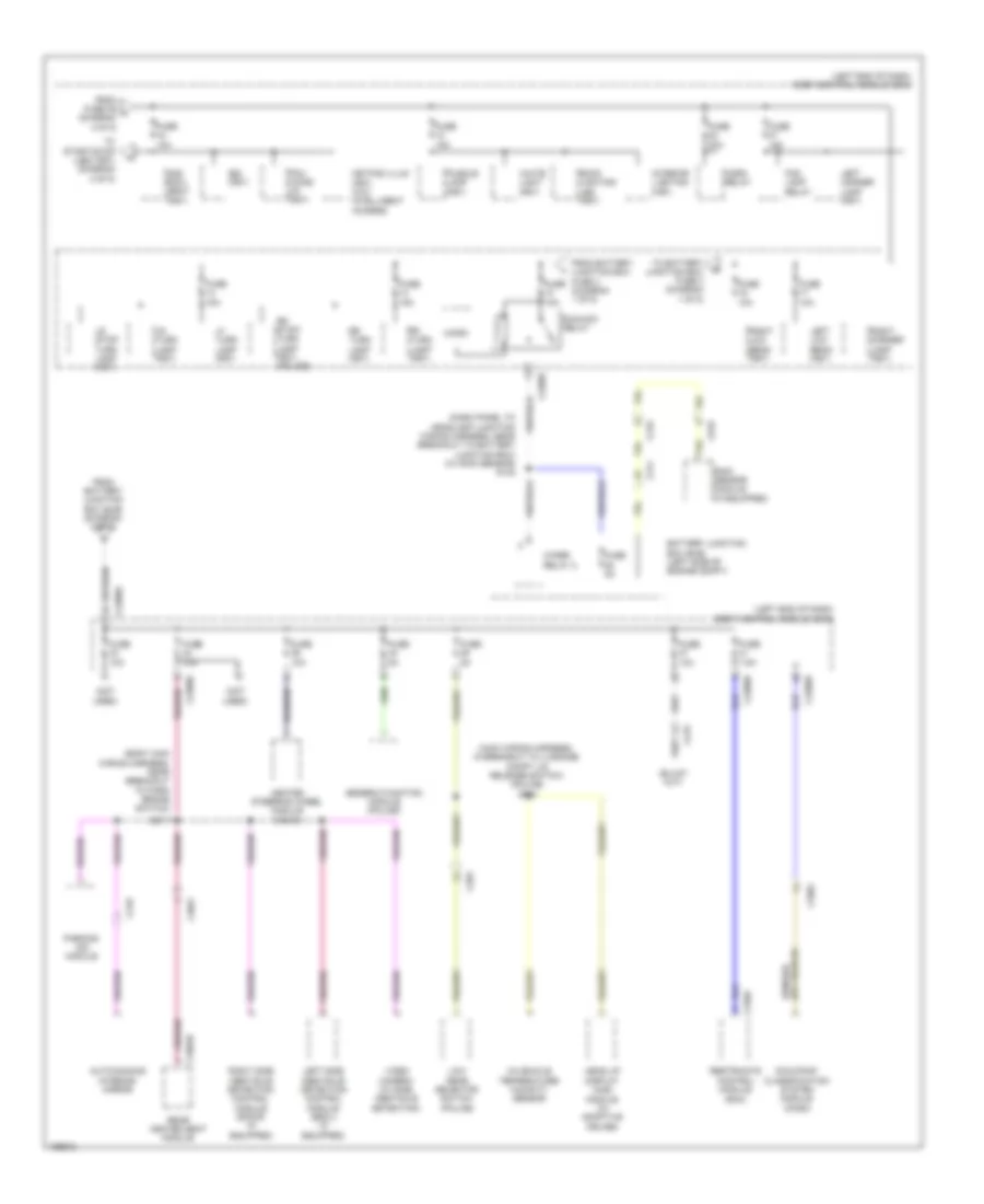 Power Distribution Wiring Diagram (5 of 5) for Ford Taurus SE 2014