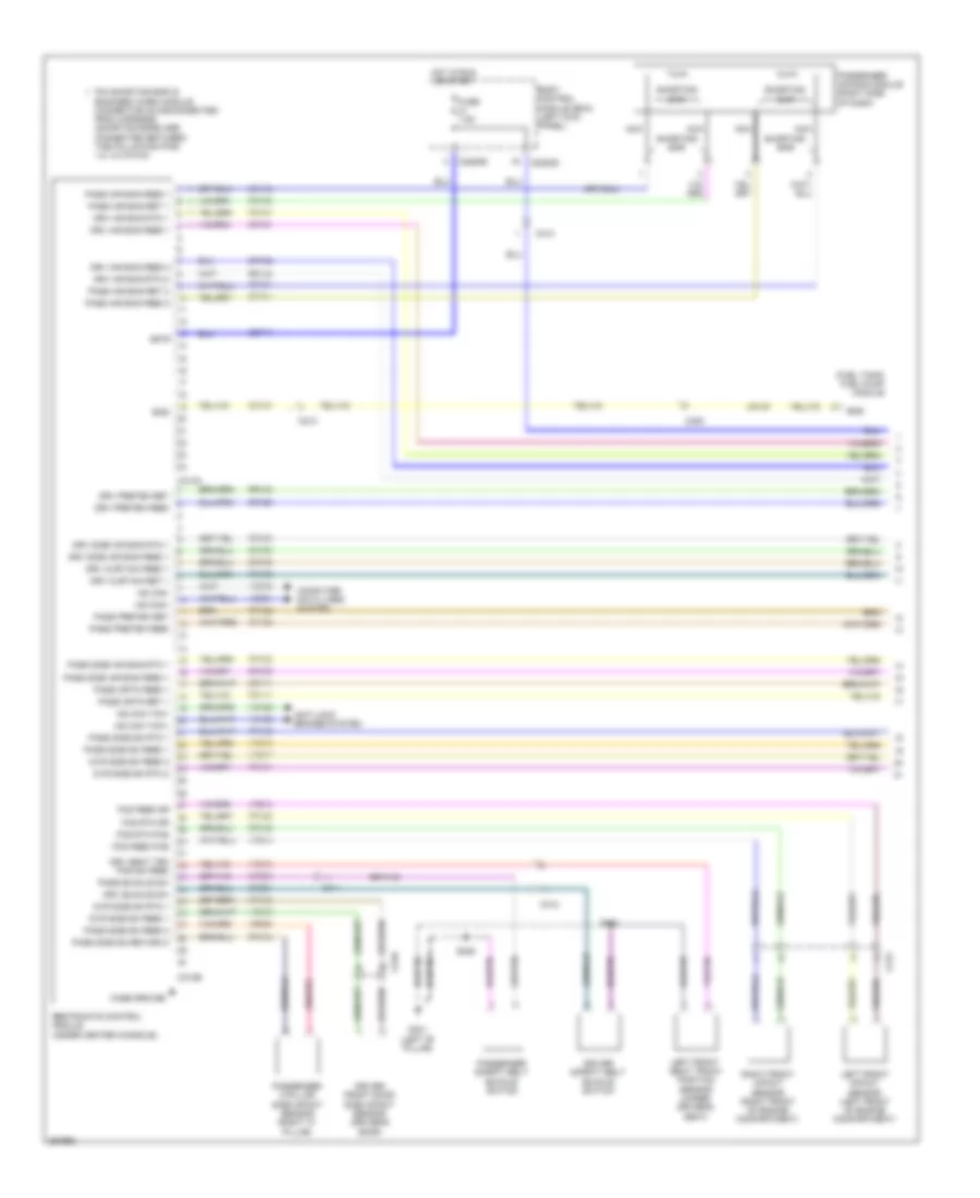 Supplemental Restraints Wiring Diagram 1 of 2 for Ford Edge SE 2013