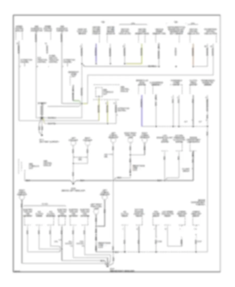 Ground Distribution Wiring Diagram 1 of 3 for Ford Contour SE 1995