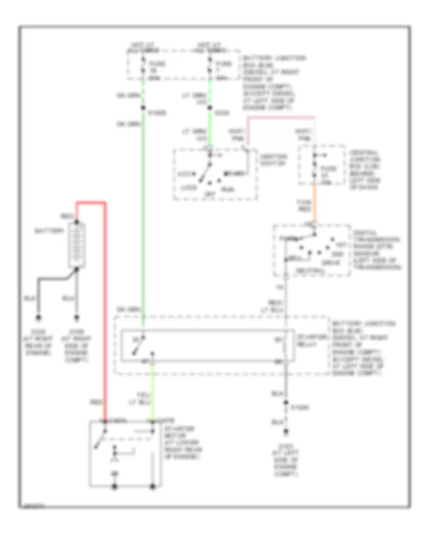 4.6L, Starting Wiring Diagram, with 4R70E4R75E for Ford Econoline E150 2005