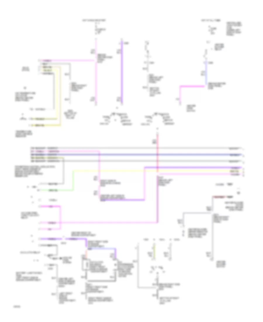 Manual AC Wiring Diagram (1 of 2) for Ford Contour LX 1999