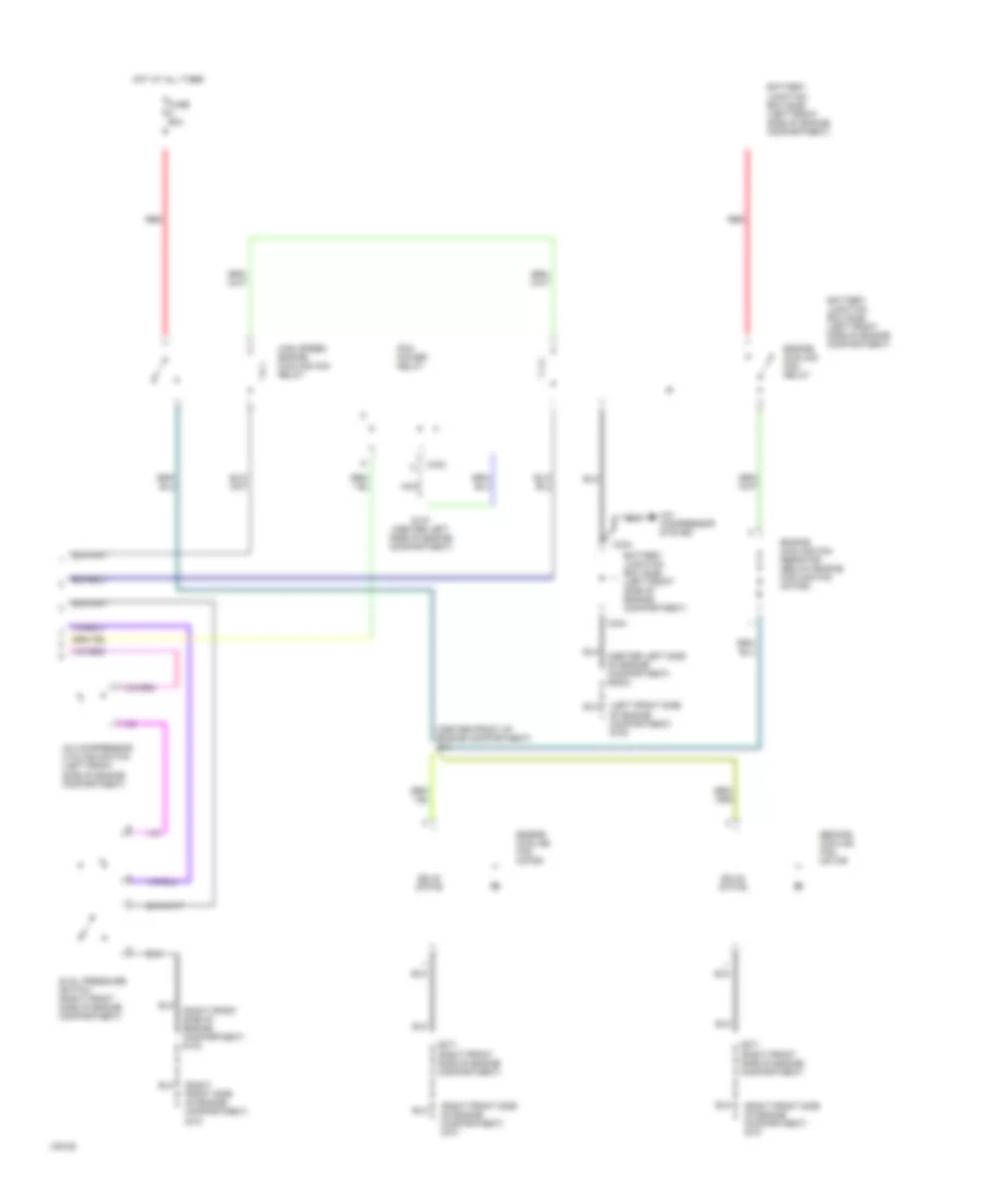 Manual AC Wiring Diagram (2 of 2) for Ford Contour LX 1999