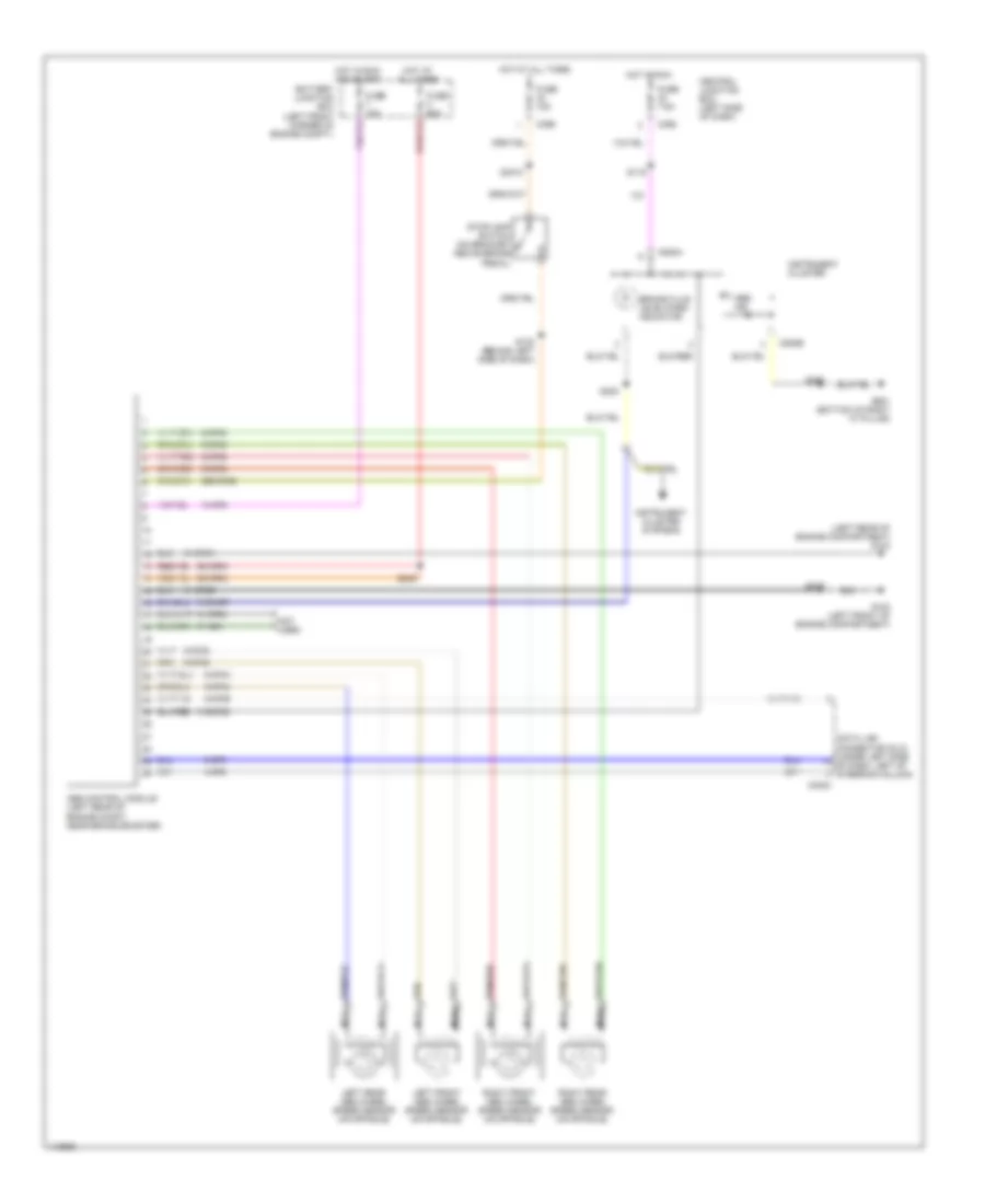 Anti-lock Brake Wiring Diagrams, without Traction Control for Ford Contour LX 1999