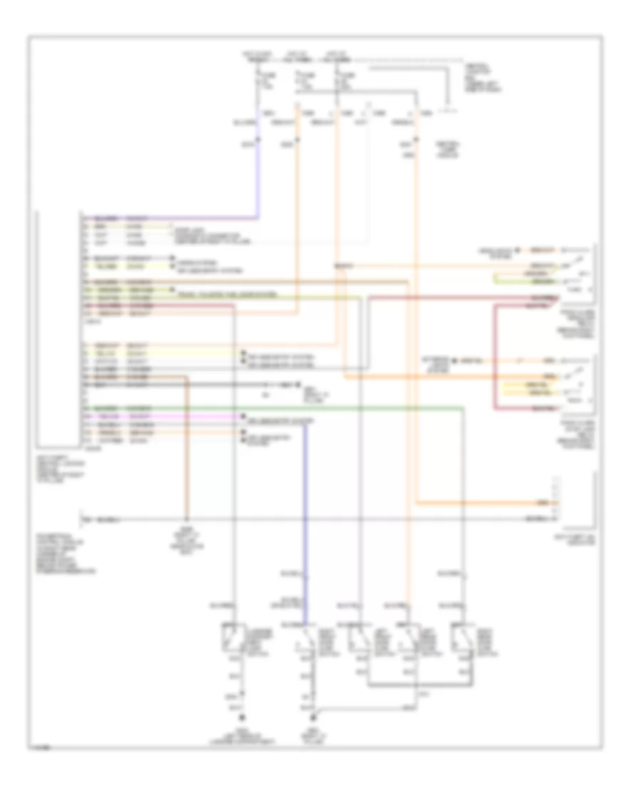 Forced Entry Wiring Diagram for Ford Contour LX 1999