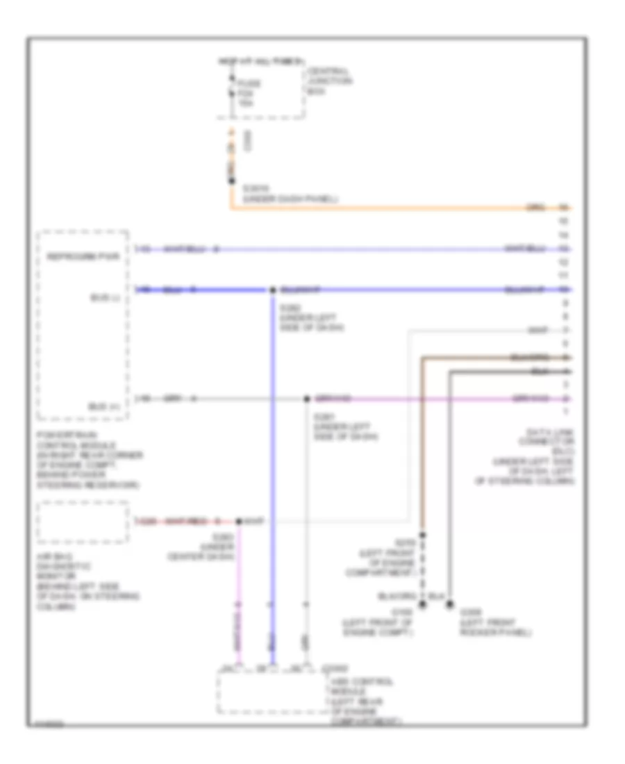Computer Data Lines with ABS for Ford Contour LX 1999