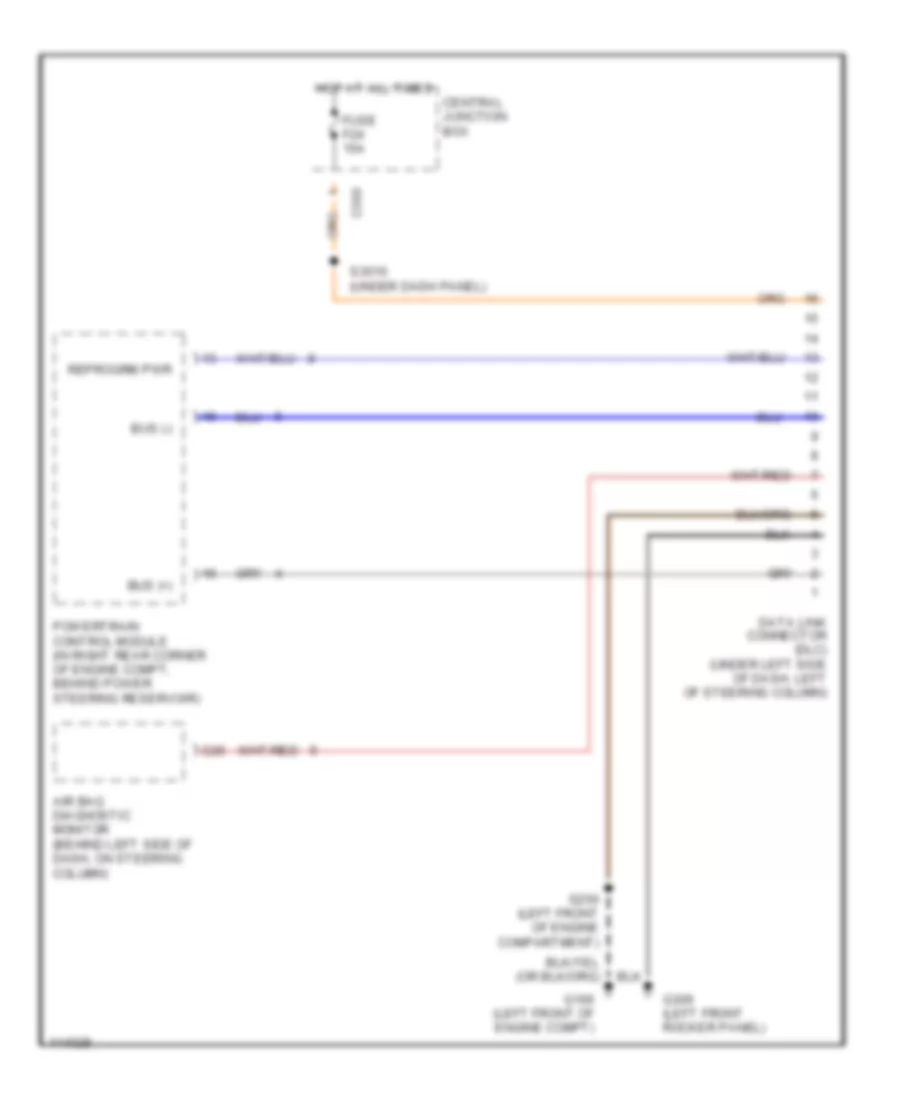 Computer Data Lines without ABS for Ford Contour LX 1999