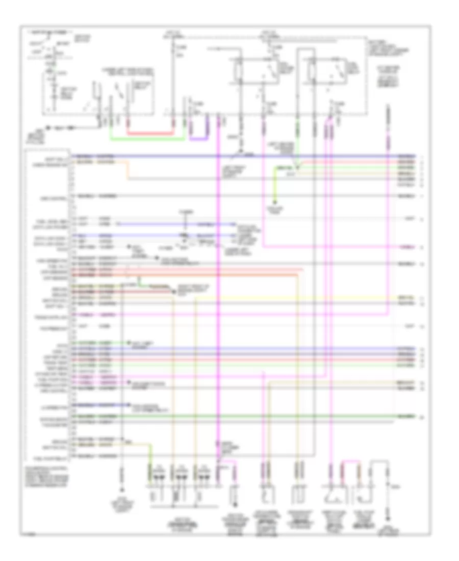 2.5L, Engine Performance Wiring Diagrams (1 of 3) for Ford Contour LX 1999