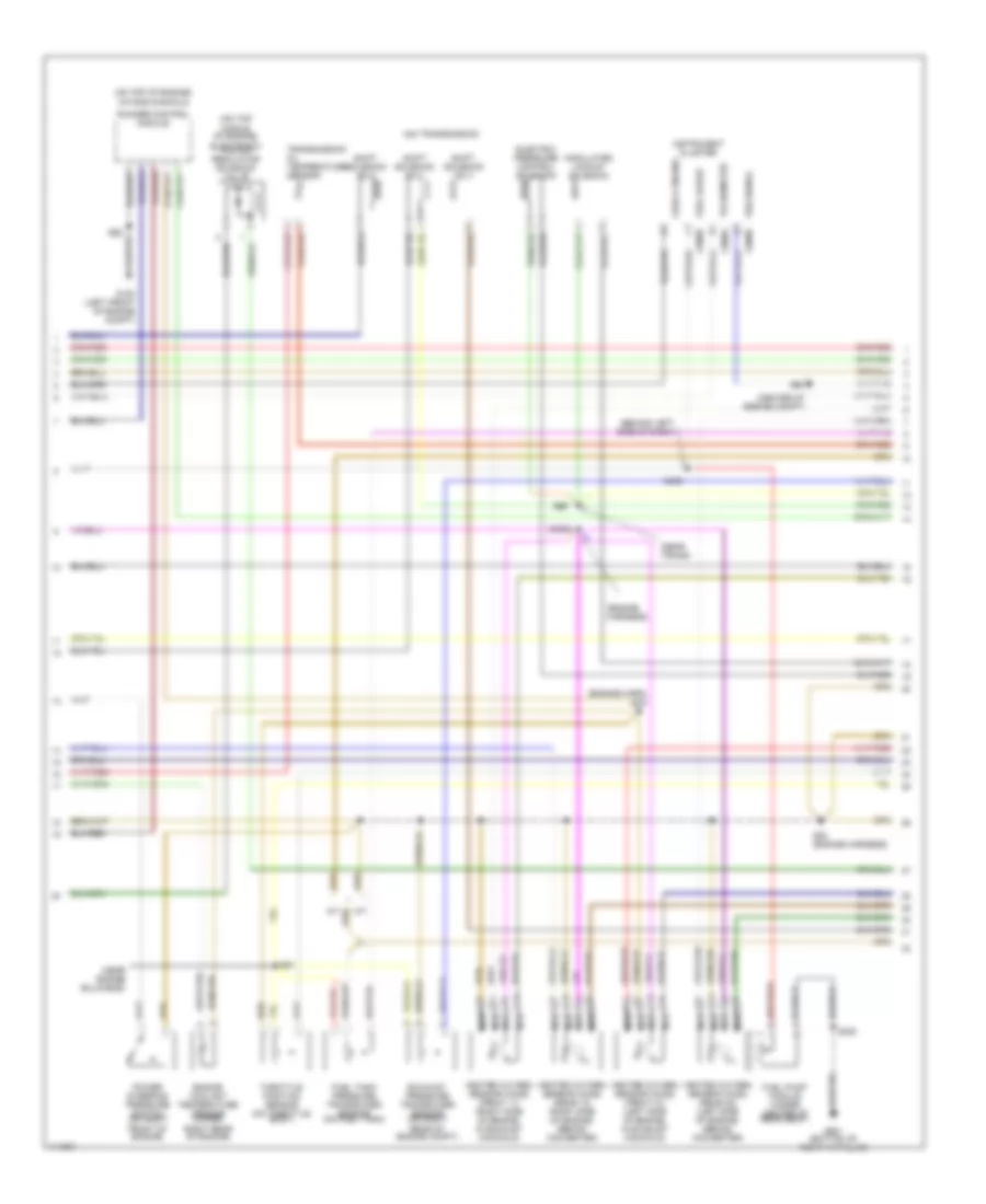 2.5L, Engine Performance Wiring Diagrams (2 of 3) for Ford Contour LX 1999