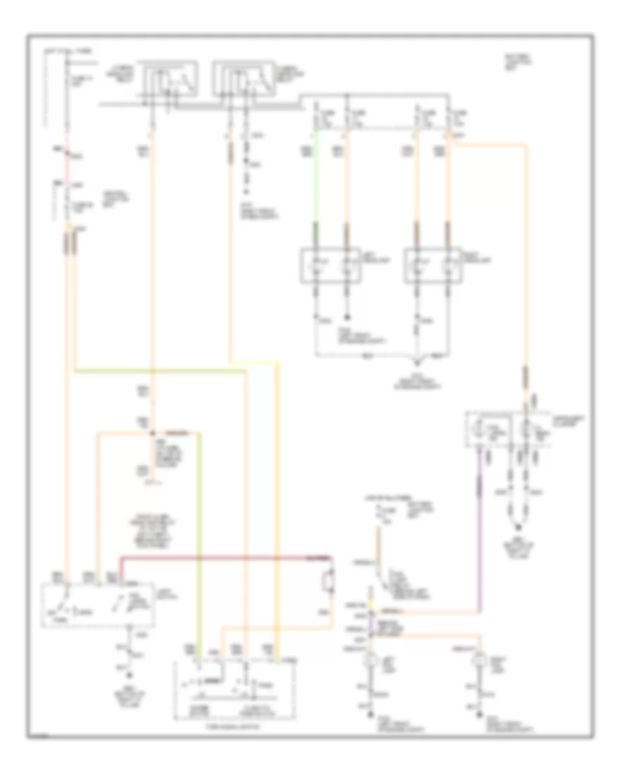 Headlight Wiring Diagram Base for Ford Contour LX 1999