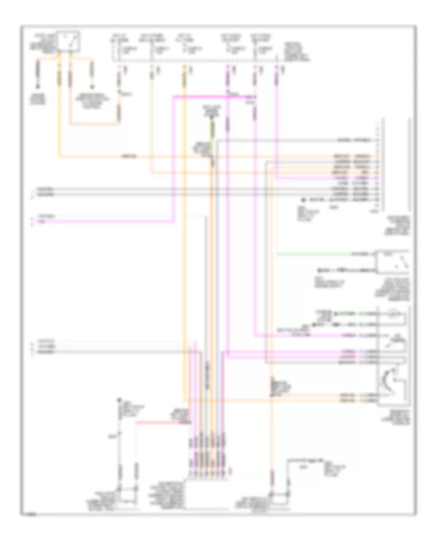 Instrument Cluster Wiring Diagram, AT (2 of 2) for Ford Contour LX 1999