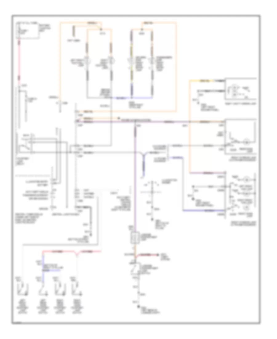 Courtesy Lamps Wiring Diagram for Ford Contour LX 1999