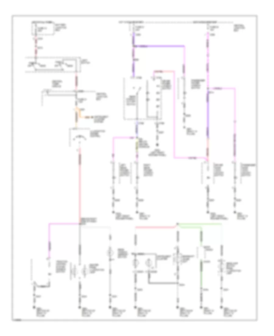 Instrument Illumination Wiring Diagram for Ford Contour LX 1999