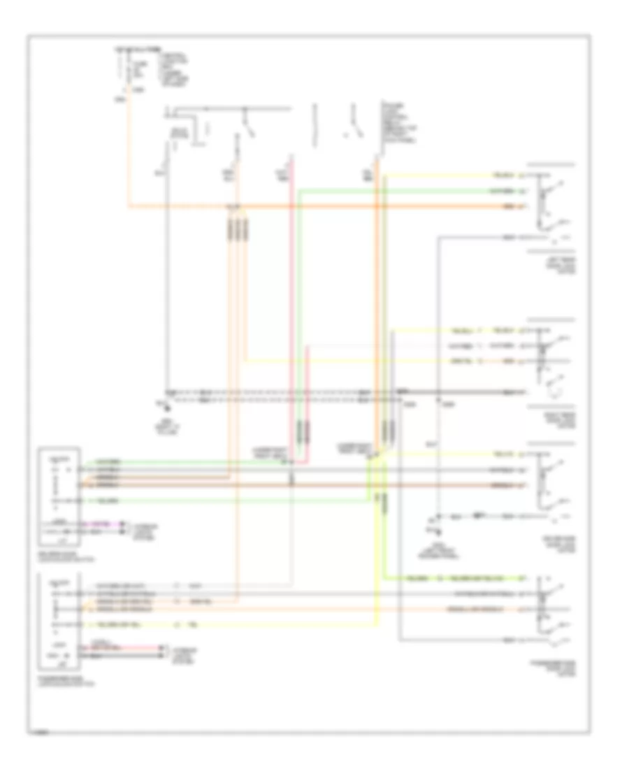 Door Lock Wiring Diagram for Ford Contour LX 1999