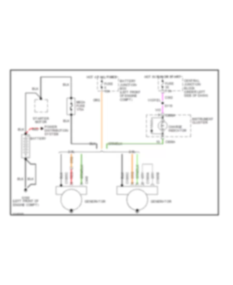 Charging Wiring Diagram for Ford Contour LX 1999