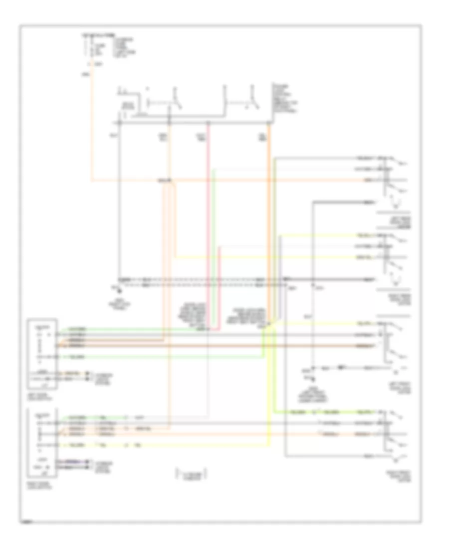 Door Lock Wiring Diagram for Ford Contour GL 1997