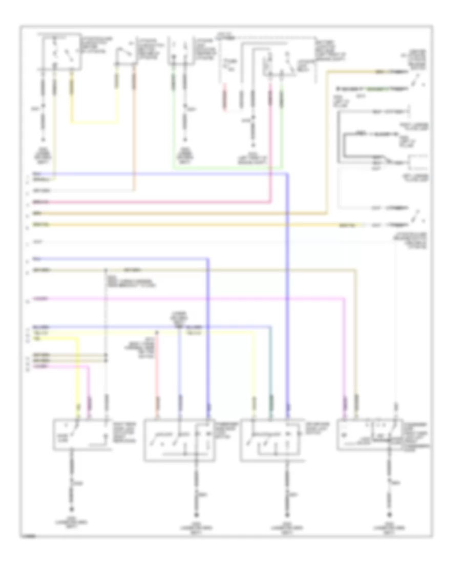Forced Entry Wiring Diagram 2 of 2 for Ford Escape 2010
