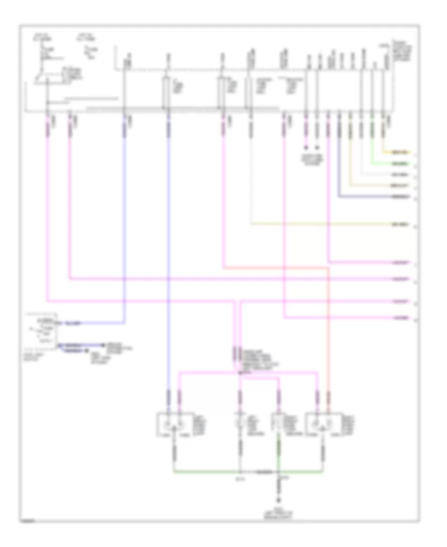 Exterior Lamps Wiring Diagram Except Hybrid 1 of 2 for Ford Escape 2010