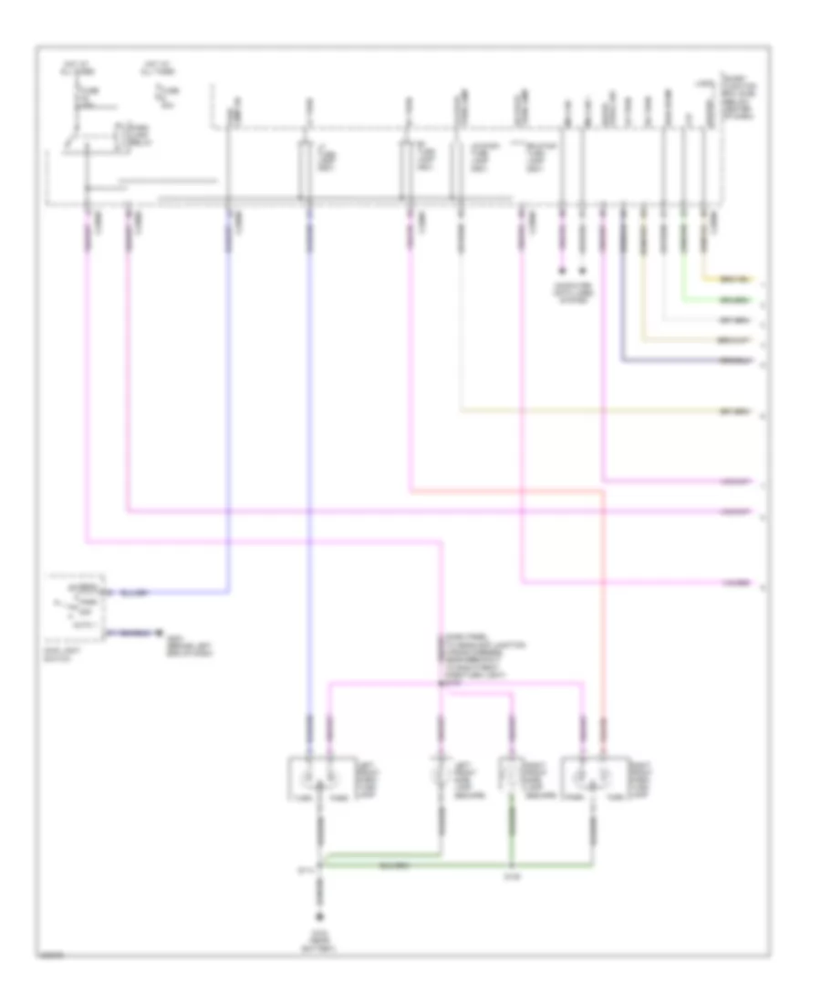 Exterior Lamps Wiring Diagram Hybrid 1 of 2 for Ford Escape 2010