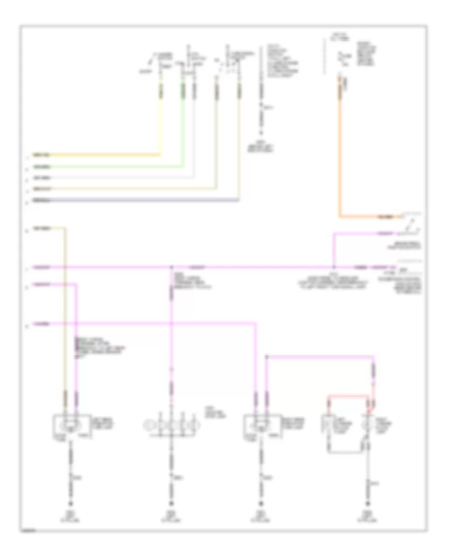 Exterior Lamps Wiring Diagram Hybrid 2 of 2 for Ford Escape 2010