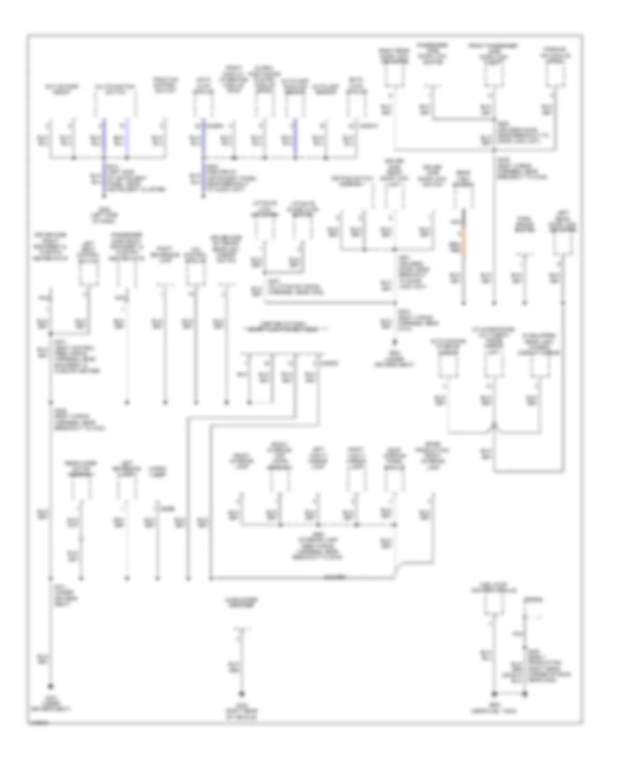 Ground Distribution Wiring Diagram Except Hybrid 2 of 3 for Ford Escape 2010
