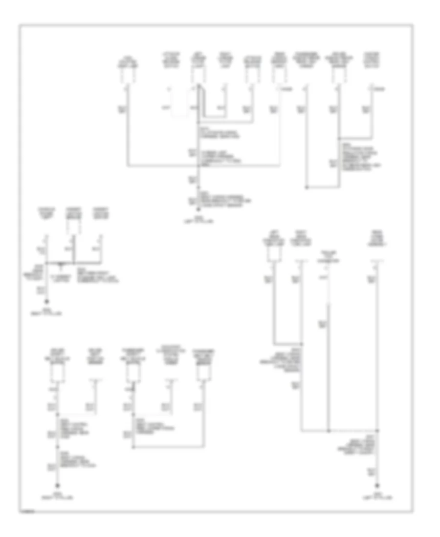 Ground Distribution Wiring Diagram Except Hybrid 3 of 3 for Ford Escape 2010