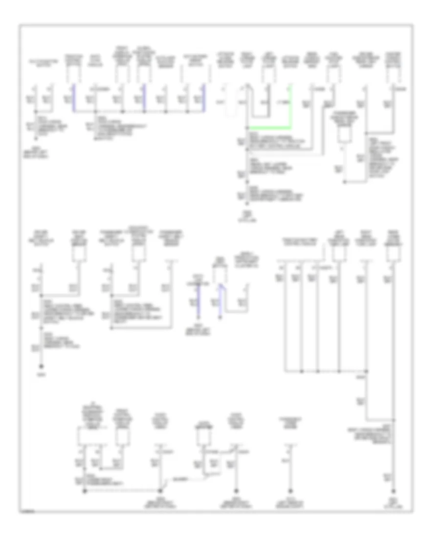 Ground Distribution Wiring Diagram Hybrid 3 of 3 for Ford Escape 2010