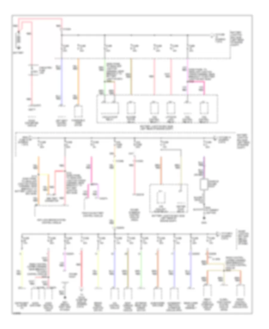 Power Distribution Wiring Diagram Hybrid 1 of 5 for Ford Escape 2010