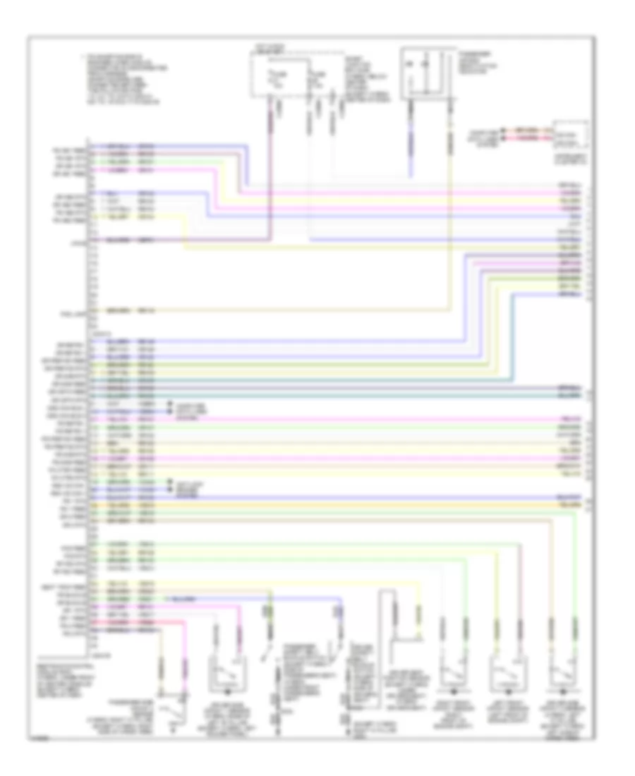 Supplemental Restraints Wiring Diagram 1 of 2 for Ford Escape 2010