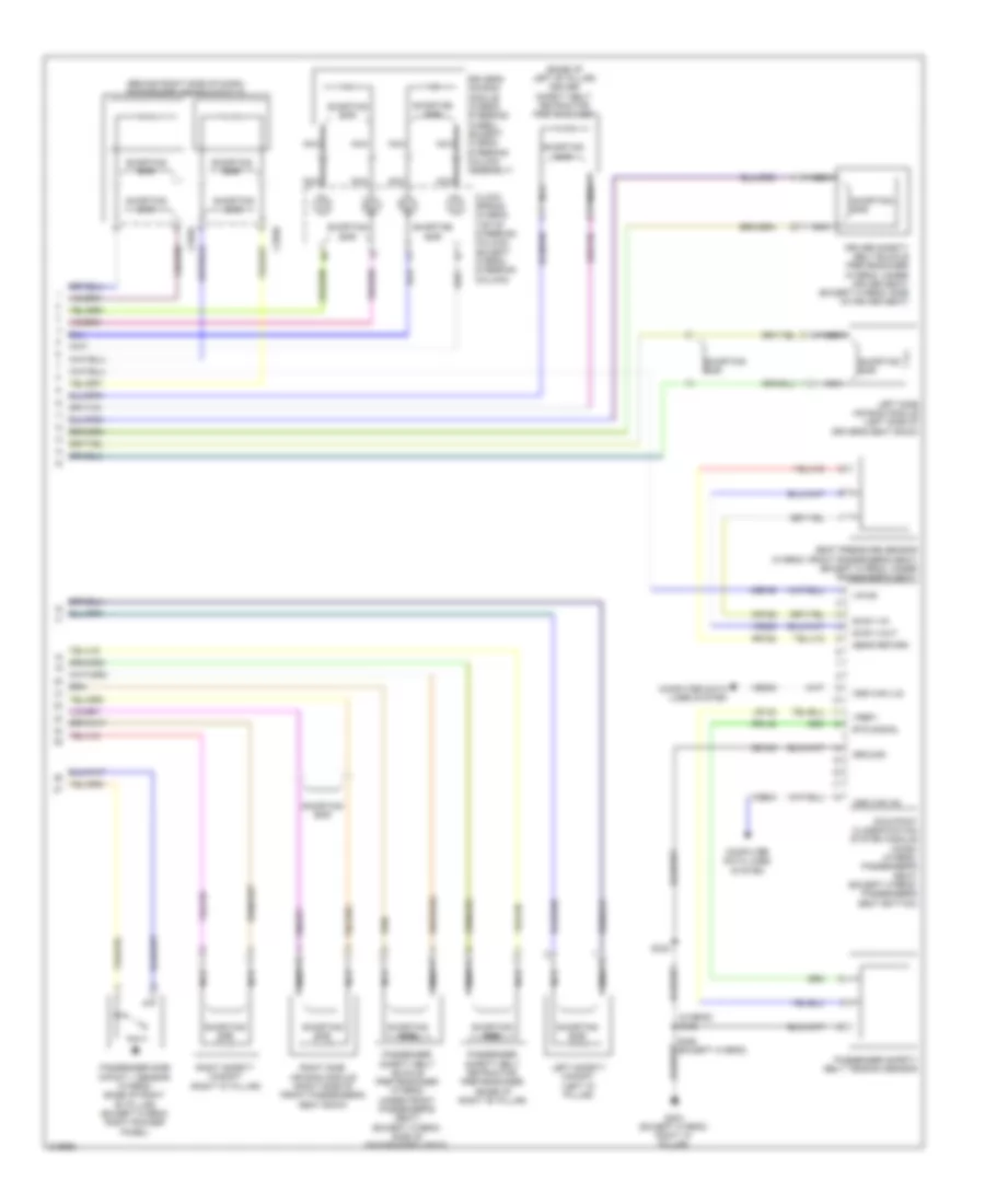 Supplemental Restraints Wiring Diagram 2 of 2 for Ford Escape 2010