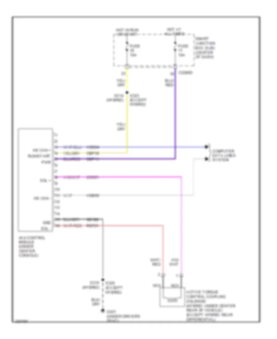 3 0L 4WD Wiring Diagram for Ford Escape 2010