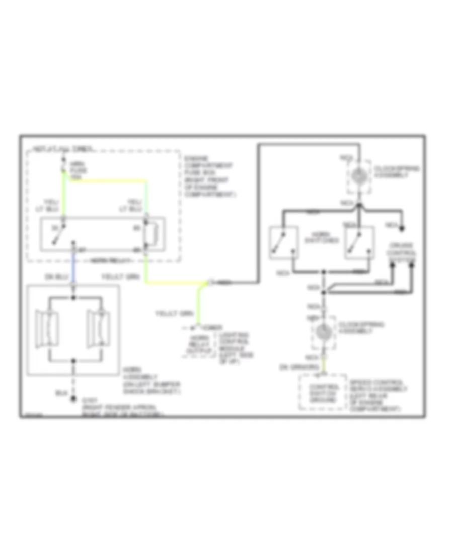 Horn Wiring Diagram for Ford Crown Victoria 1995